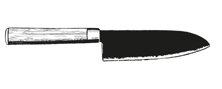 cuchillo japones santoku